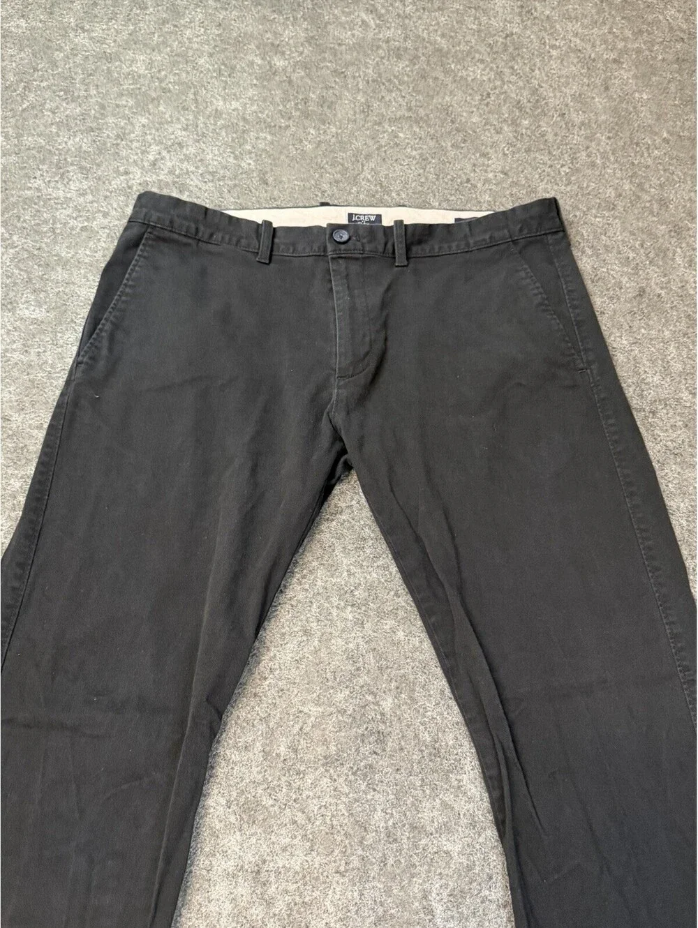 J. Crew Flex Slim Chino Pants Men’s W36 X L32 Black Stretch Flat Front